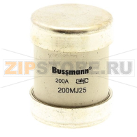 Предохранитель энергосистем, 200 A, AC 415 В, 80 кА, BS88/J, 39x46 мм, gU, BS Eaton 200A 415V AC