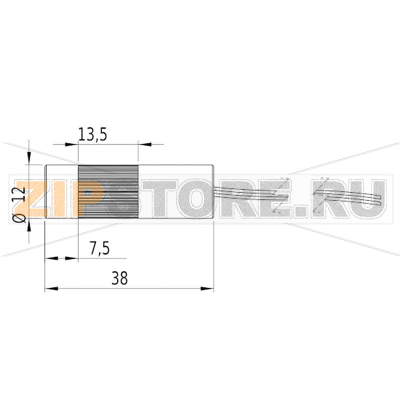 Модуль лазерный, DOE, красный, 1 МВт Picotronic DD635-1-3(12x38)-DOE-C1500 
