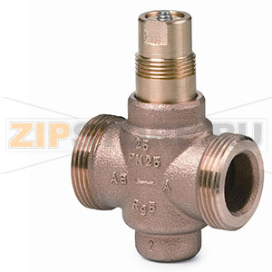 VVG549.25-6.3K - 2-ходовой седельный клапан, с наружной резьбой, PN25, DN25, kvs 6.3, с компенсацией по давлению Siemens VVG549.25-6.3K 