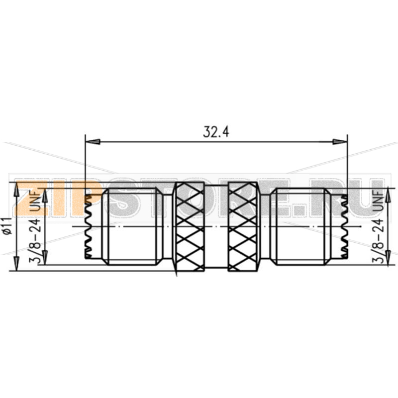 Разъем UHF, гнездо UHF, мини, 1 шт Telegärtner J01047F0001 