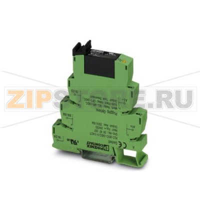 Интерфейсный блок PLC Phoenix Contact PLC-OSC- 24DC/ 24DC/ 5/ACT состоит из базового клеммного модуля PLC- BSC.ACT с винтовым зажимом и вставным твердотельным реле мощности, устанавливается на монтажную рейку NS 35/7,5.Минимальный заказ: 10 шт.Упаковка: 10 шт.
