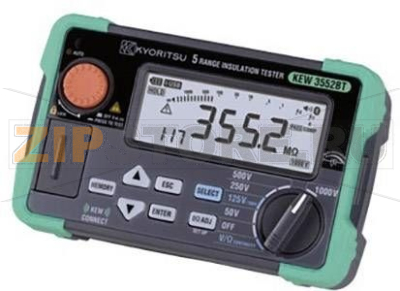 Тестер изоляции 50, 100, 125, 250, 500 и 1000 В, 40 гОм Kyoritsu KEW-3552BT 