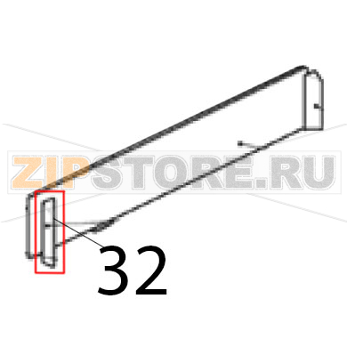 Protezione angolo SX Scotsman AF 206 Protezione angolo SX Scotsman AF 206Запчасть на деталировке под номером: 32