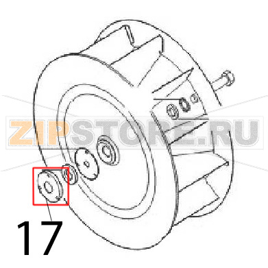 Ring gasket support Angelo Po FM1221E1 Ring gasket support Angelo Po FM1221E1Запчасть на деталировке под номером: 17