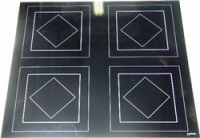 Ceran glass plate 638 - 698 mm***with ma