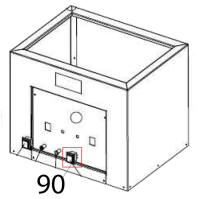 White up-down basket push button Vema AP 2091