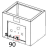 White up-down basket push button Vema AP 2091