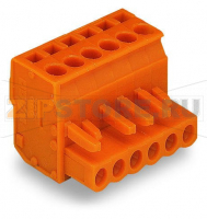MCS MIDI Classic 1-проводниковая розетка; угловые; 2,5 мм; Шаг контактов 5,08 мм; 2-пол.; 2,50 mm; оранжевые Wago 232-402/026-000