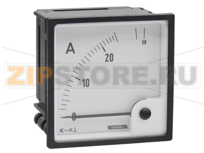 Амперметр стрелочный 25/50 А/AC, 96х96 мм, 1 шт Weigel EQ96K 