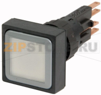 Кнопка с подсветкой, белая, без фиксации Eaton Q25LT-WS