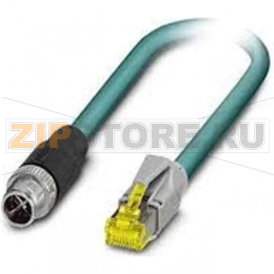 Кабель 1 м MOXA CBL-M12XMM8PRJ45-BK-100-IP67 
