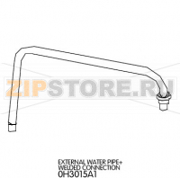 External water pipe+welded connection Unox XVC 055