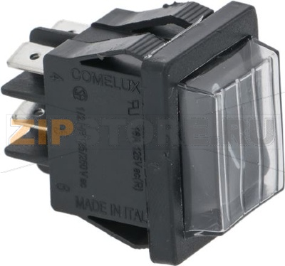 ЧЕРНЫЙ ДВУХПОЛЮСНЫЙ ВЫКЛЮЧАТЕЛЬ 16А 250В 