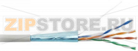 Hyperline FUTP4-C5E-S24-IN-PVC-GY-305 (FTP4-C5E-SOLID-GY-305) (305 м) Кабель витая пара, экранированная F/UTP, категория 5e, 4 пары (24 AWG), одножильный (solid), экран - фольга, PVC, –20°C – +75°C, серый - гарантия: 15 лет компонентная; 25 лет систе