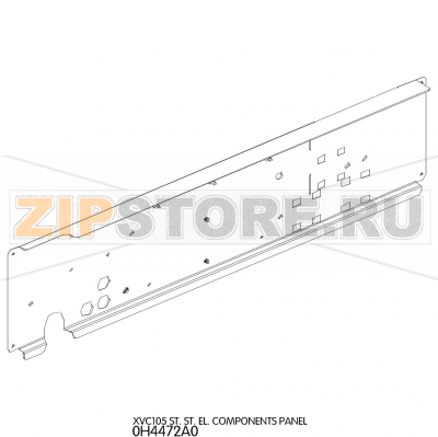 St. St. El. Components panel Unox XVC 105 St. St. El. Components panel Unox XVC 105Запчасть на деталировке под номером: 7Название запчасти на английском языке: St. St. El. Components panel Unox XVC 105