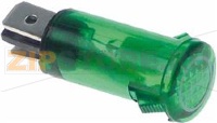 СИГНАЛЬНАЯ ЛАМПОЧКА ЗЕЛЕНАЯ 230В