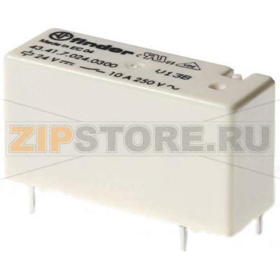 Реле электромагнитное, 24 V (DC), 10 А Finder 43.41.7.024.0000 