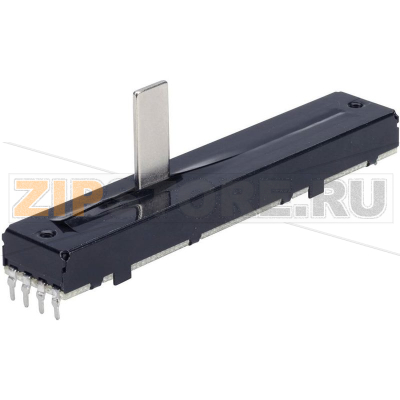 Потенциометр ползунковый 200 кОм, стерео, 0.25 Вт, линейный, 1 шт TT Electronics 4111505660 