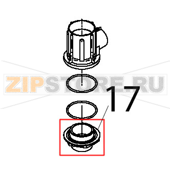 Ghiera fissaggio supporto torretta lavaggio Teikos TS601 Ghiera fissaggio supporto torretta lavaggio Teikos TS601Запчасть на деталировке под номером: 17
