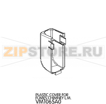 Plastic cover for fumes chimney L.M. Unox XVC 704 Plastic cover for fumes chimney L.M. Unox XVC 704Запчасть на деталировке под номером: 68Название запчасти на английском языке: Plastic cover for fumes chimney L.M. Unox XVC 704