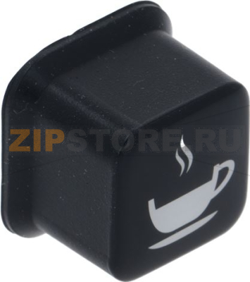 RUBBERIZED PUSH-BUTTON BLACK 