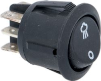 SWITCH THREE-POLE BLACK 10A 250V