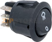 SWITCH THREE-POLE BLACK 10A 250V