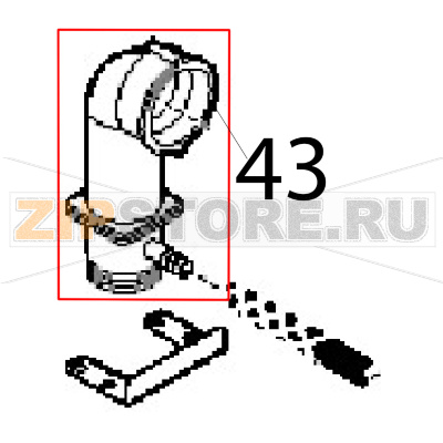 Exhaust union, complete Angelo Po FM1221E1 Exhaust union, complete Angelo Po FM1221E1Запчасть на деталировке под номером: 43