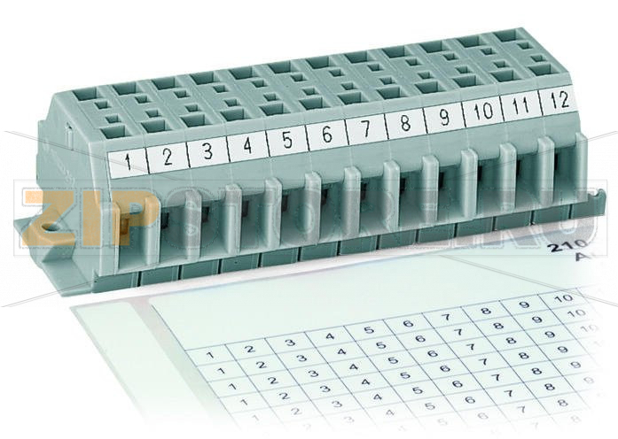 Маркировочные полоски; по листу DIN A4; МАРКИРОВАНО; 1 – 12 (80x); Ширина полосы 6 мм; Длина полосы 182 мм; Горизонтальная маркировка; самоклеющиеся; белые Wago 210-333/600-103 