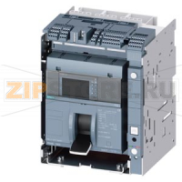 draw-out molded case circuit breaker w. handle with guide frame and PSS frame 1600; 4AUX and trip alarm switch S24; Icu "C" Icu=110kA @ 415V, 3-pole ETU650, LSI, In=1600A display, meas., comm. function Ir=640...1600A Isd=0.6...10xIn, Ii=1.5...15xIn N cond