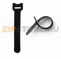 Hyperline WASN-125-BK-10 Хомут для кабеля, липучка с мягкой застежкой, 125x15 мм, черный (10 шт.)