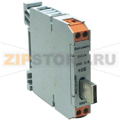 Накопитель USB для DIN-рейки, 1 шт Appoldt USB2.0-8GB-LD 