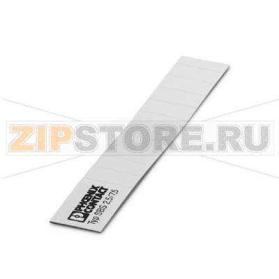 Маркировочная карта для маркировки клемм Phoenix Contact SBS 2,5/7,5 Карта, белый, без маркировки, маркируется с помощью: Plotter, с перфорацией, Тип монтажа: Крепление в высоких пазах для табличек, Крепление в плоских пазах для табличек, для клемм шириной: 2,5 мм, Размер маркировочного поля: 15 х 7,5 мм.Минимальный заказ: 10 шт.Упаковка: 10 шт.