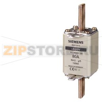 ПЛАВКАЯ ВСТАВКА НИЗКОВОЛЬТНАЯ GL/GG С НЕИЗОЛИРОВАННЫМИ ВЫСТУПАМИ ДЛЯ МОНТ./ДЕМОНТ. ТИПОРАЗМЕР 2, Iном.=100A, Uном.=690В Siemens 3NA3230-6