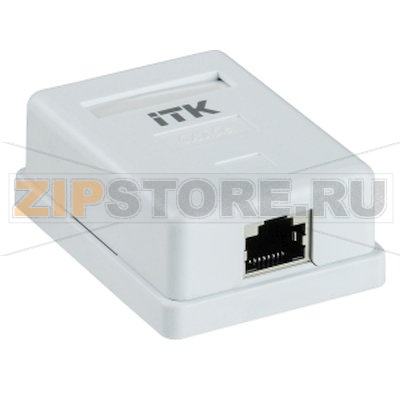 Настенная инф. розетка RJ45 кат. 5E FTP 1-порт 