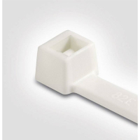 Стяжки кабельные, белые, 100 шт HellermannTyton T18L-PA66V0-WH