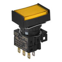 Выключатель кнопочный, Ø отверстия: 16 мм Autonics S16PRT-H4YC5