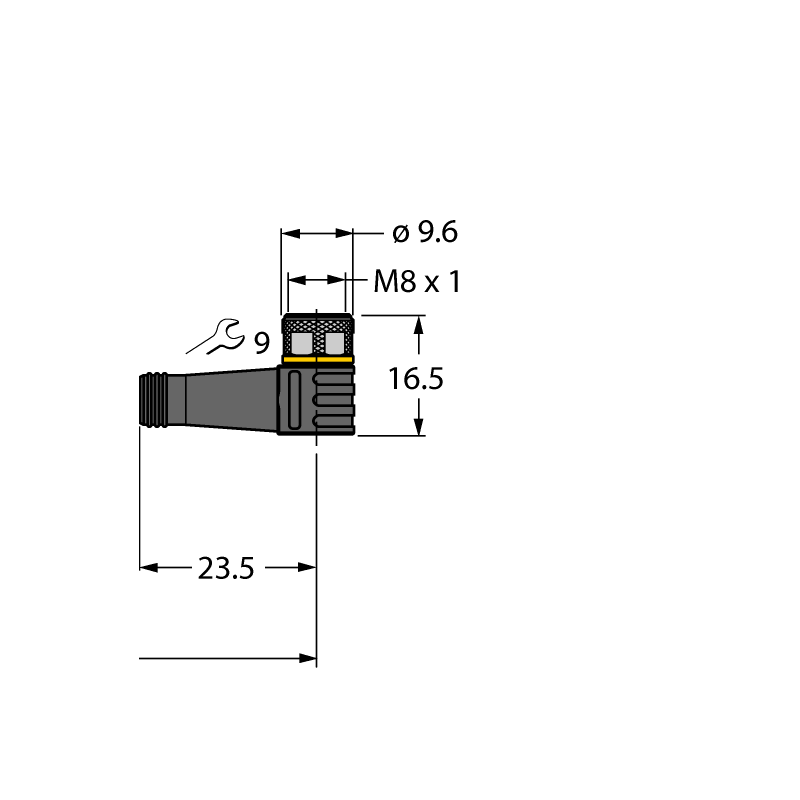 Кабель PVC Turck PKG4M-1-PKW4M/TEL 