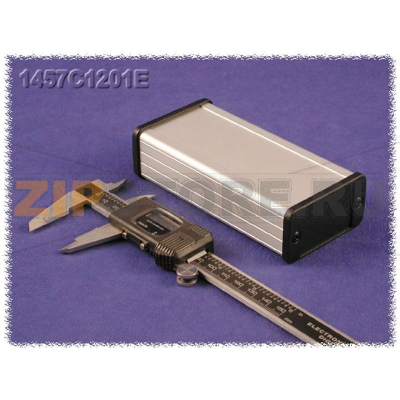 Корпус алюминиевый 120x59x31 мм, серый, 1 шт Hammond 1457C1202E 