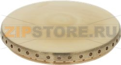 BURNER CAP PERFORATED BRASS POLISHED 