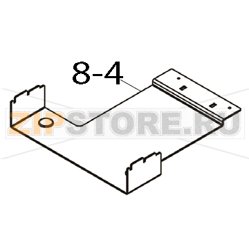 Extended plate TSC TA300 Extended plate TSC TA300Запчасть на деталировке под номером: 8-4