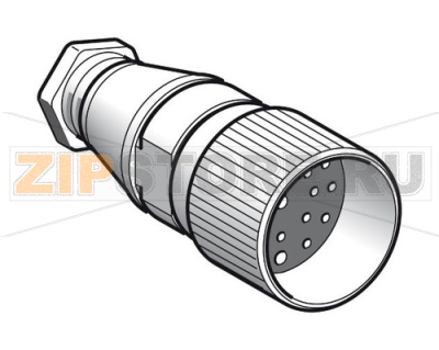 Разъем прямой М23, 19 контактов Schneider Electric XZCC23FDM190S 