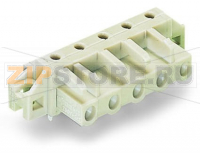 MCS MIDI Розетка под пайку THT; 0.6 x 1.0 mm solder pin; угловые; 100% защита от неправильного подсоединения; зажимное кольцо; Шаг контактов 7,5 мм; 4-пол.; светло-серые Wago 722-834/031-000