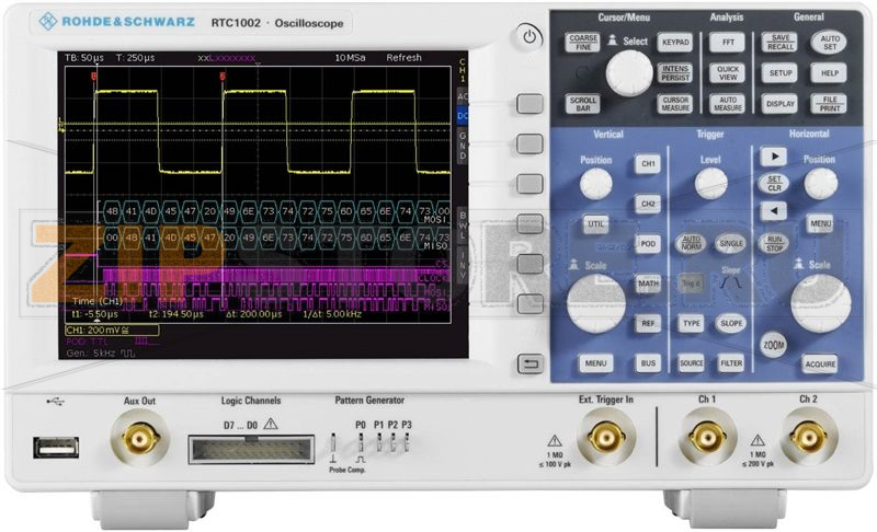 Осциллограф цифровой 300 МГц, 2 Гвыб/с, 2 MP, 8 бит Rohde & Schwarz RTC1K-COM2 