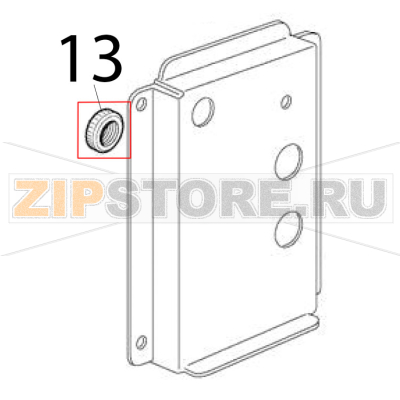 Ghiera in plastica Scotsman B 21 Ghiera in plastica Scotsman B 21Запчасть на деталировке под номером: 13