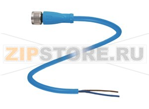 Кабель датчика-исполнительного устройства Cable connector, NAMUR V1-G-N4-50M-PUR Pepperl+Fuchs Описание оборудованияFemale Cordset, M12, NAMUR