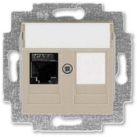 Розетка компьютерная, RJ45, кофе макиато ABB 2CHH296117A6018