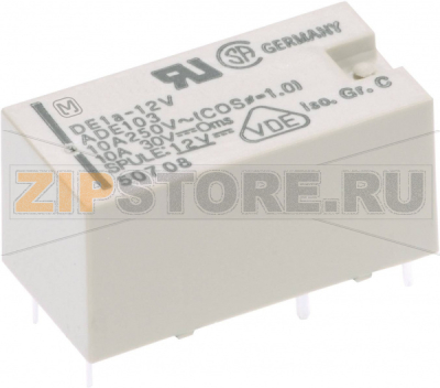 Реле электромагнитное 12 В/DC, 10 А, 1 шт Panasonic DE1AL212 
