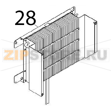 Evaporator Angelo Po DS31 Evaporator Angelo Po DS31Запчасть на деталировке под номером: 28