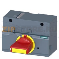 front mounted rotary operator emergency-off with door interlock IEC IP30/40 accessory for: 3VA1 250 Siemens 3VA9257-0EK25
